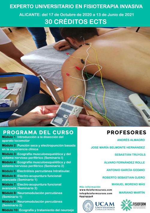 EXPERTO UNIVERSITARIO EN FISIOTERAPIA INVASIVA Y ECOGRAFÍA MUSCULOESQUELÉTICA (ALICANTE)