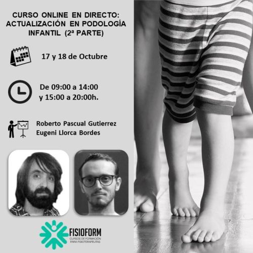 CURSO ONLINE EN DIRECTO: ACTUALIZACIÓN EN PODOLOGÍA INFANTIL (2ª parte)