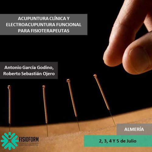 ACUPUNTURA CLÍNICA Y ELECTROACUPUNTURA FUNCIONAL PARA FISIOTERAPEUTAS (ALMERIA) JULIO