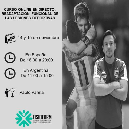 CURSO ONLINE EN DIRECTO. “READAPTACIÓN FUNCIONAL DE LAS LESIONES DEPORTIVAS“