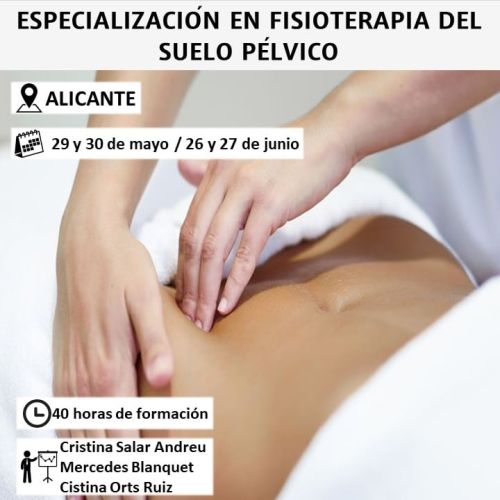 CURSO ESPECIALIZACIÓN EN FISIOTERAPIA DEL SUELO PÉLVICO Mayo (Alicante)