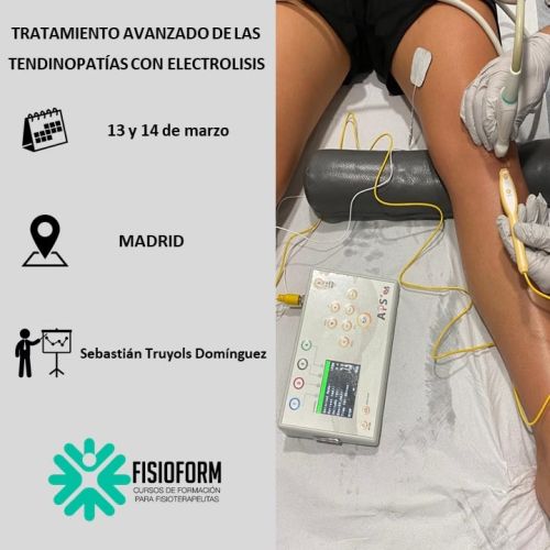 TRATAMIENTO AVANZADO DE LAS TENDINOPATÍAS CON ELECTROLISIS Marzo (Madrid)