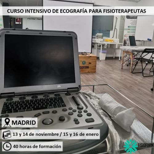 CURSO INTENSIVO DE ECOGRAFÍA PARA FISIOTERAPEUTAS Noviembre (Madrid)