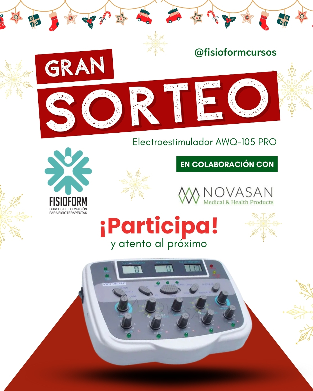 Post de Instagram Canasta Navideña Gran Sorteo Fotográfico Rojo y Blanco (1)